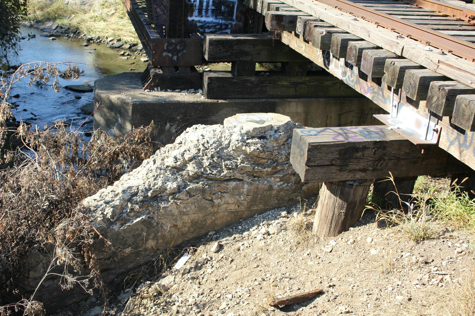 Old west abutment